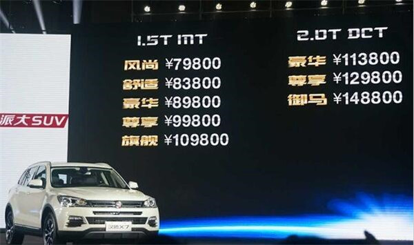 2016汉腾x7报价( 汉腾X7最新报价7.98-14.88万元)-第2张图片