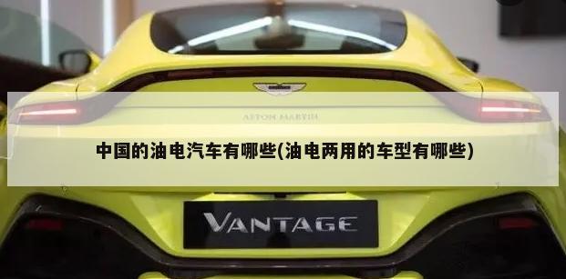 中国的油电汽车有哪些(油电两用的车型有哪些)-第1张图片
