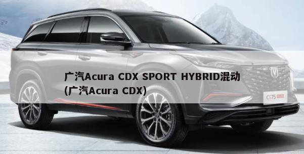 广汽Acura CDX SPORT HYBRID混动(广汽Acura CDX)-第1张图片