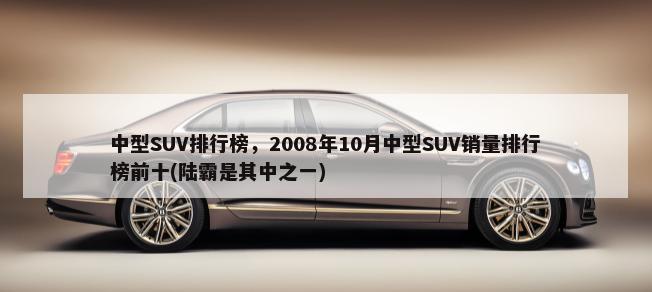 中型SUV排行榜，2008年10月中型SUV销量排行榜前十(陆霸是其中之一)-第1张图片