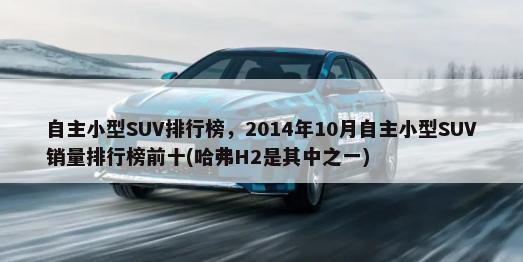 自主小型SUV排行榜，2014年10月自主小型SUV销量排行榜前十(哈弗H2是其中之一)-第1张图片
