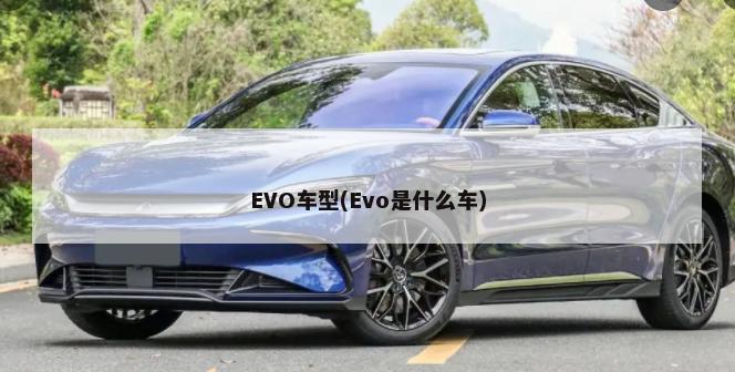 EVO车型(Evo是什么车)-第1张图片