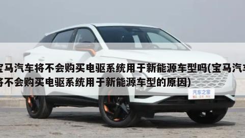 宝马汽车将不会购买电驱系统用于新能源车型吗(宝马汽车将不会购买电驱系统用于新能源车型的原因)-第1张图片