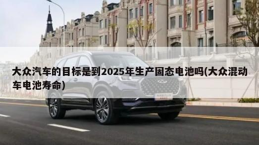大众汽车的目标是到2025年生产固态电池吗(大众混动车电池寿命)-第1张图片