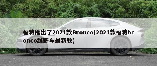 福特推出了2021款Bronco(2021款福特bronco越野车最新款)-第1张图片