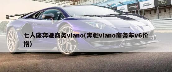七人座奔驰商务viano(奔驰viano商务车v6价格)-第1张图片